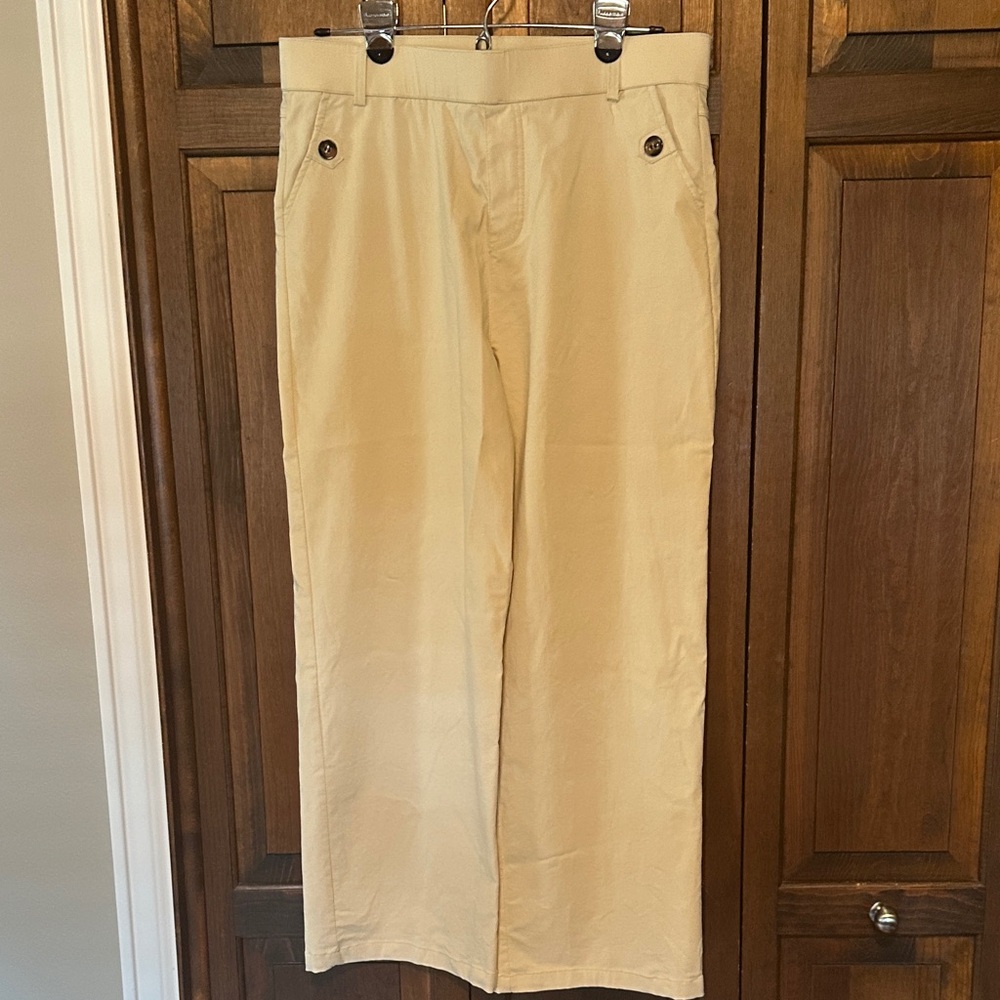Wide leg ankle pants